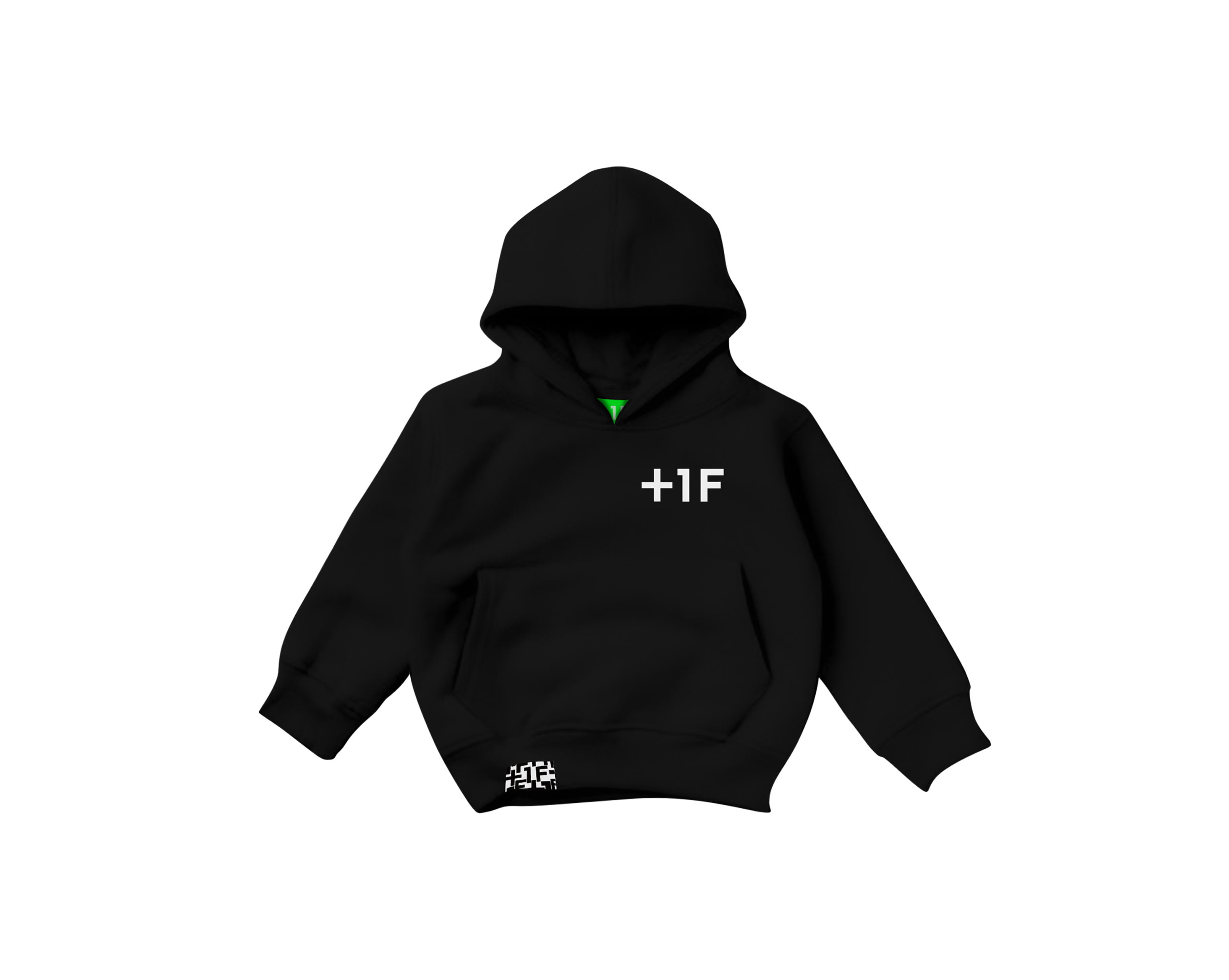 1F キッズサイズ BUTTON LOGO HOODIE KIDS / BLACK | フーディー