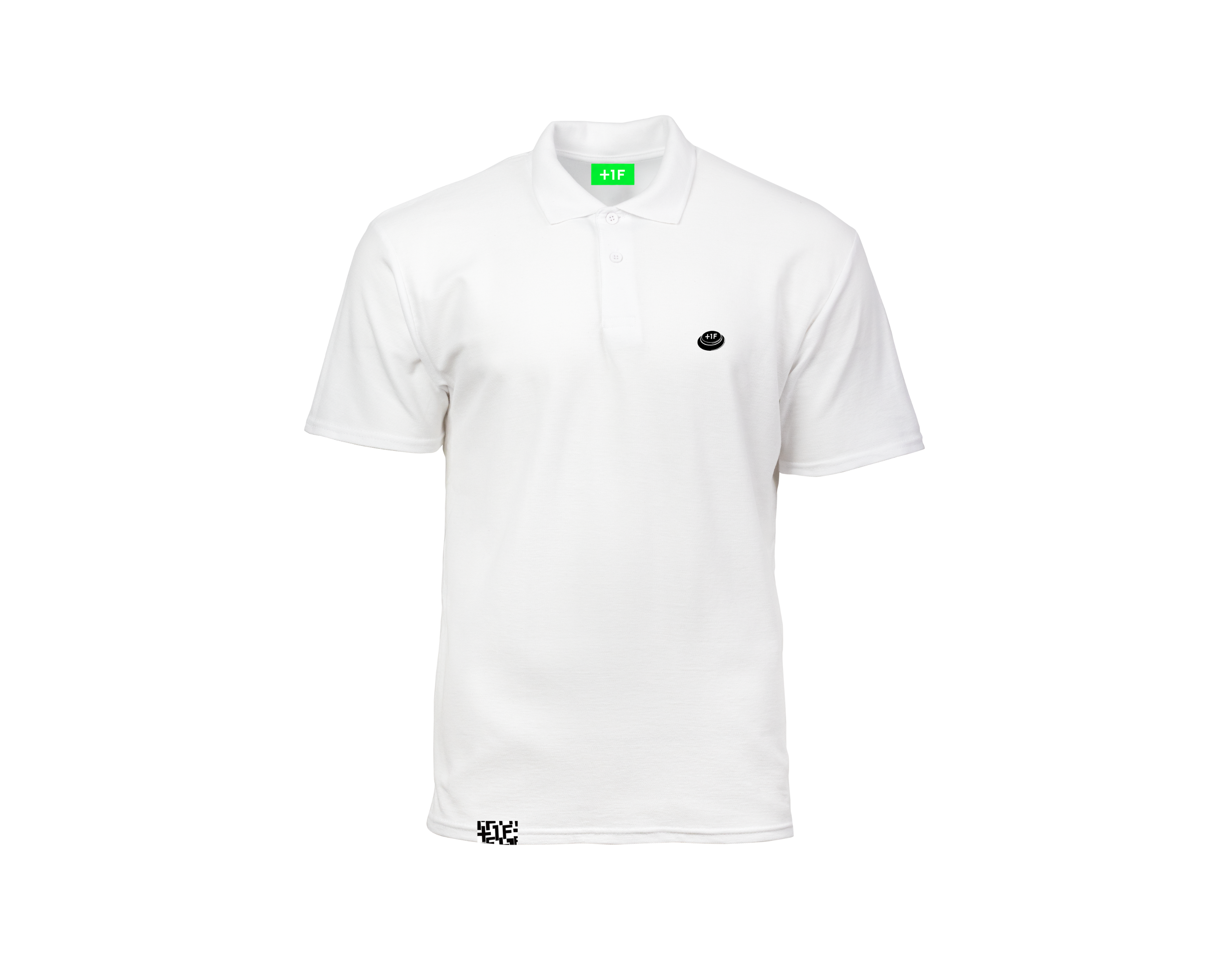 1F BUTTON LOGO POLO / WHITE | ポロシャツ ホワイト 白