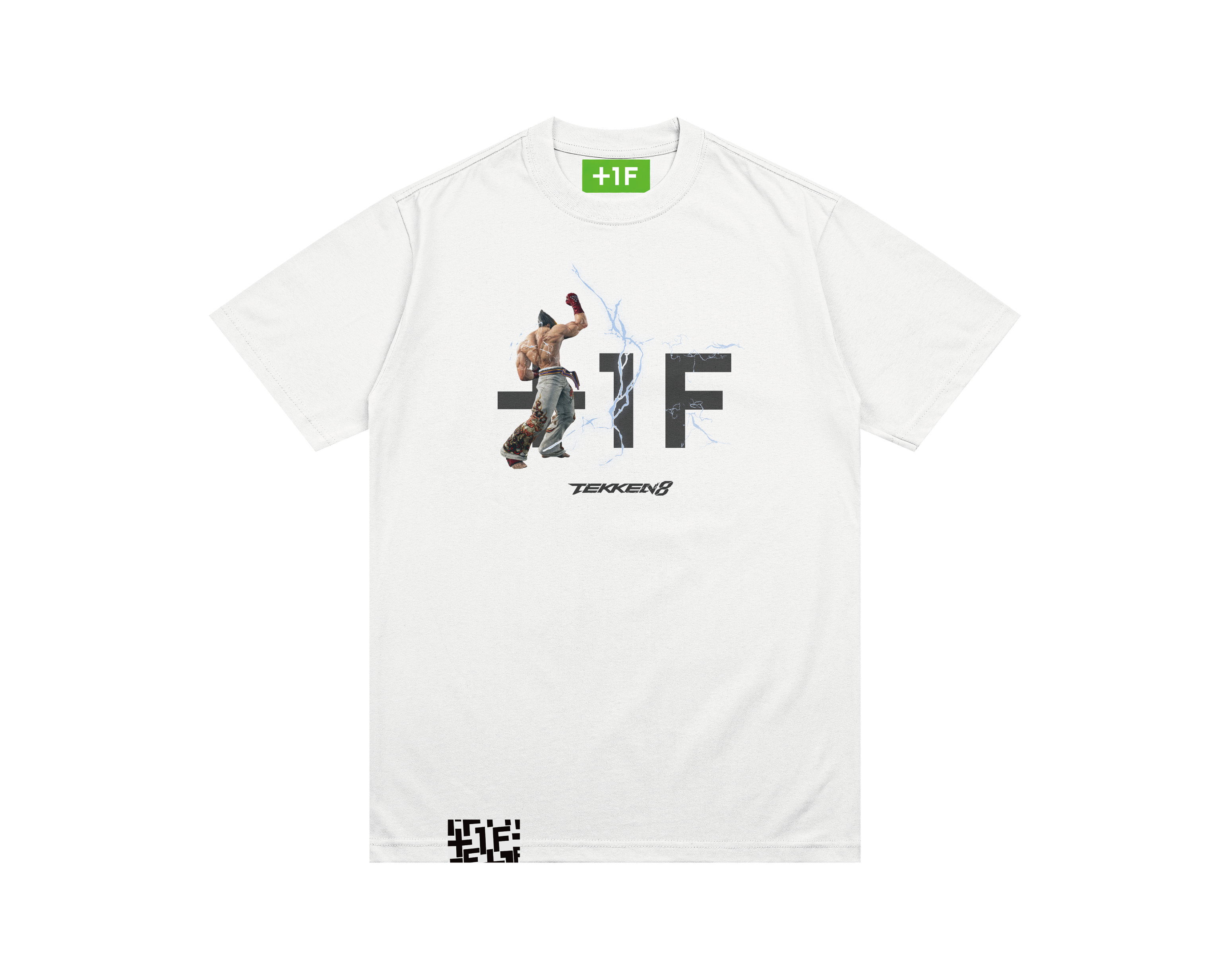 TEKKEN +1F KAZUYA TEE | 鉄拳 三島一八 Tシャツ ホワイト 白