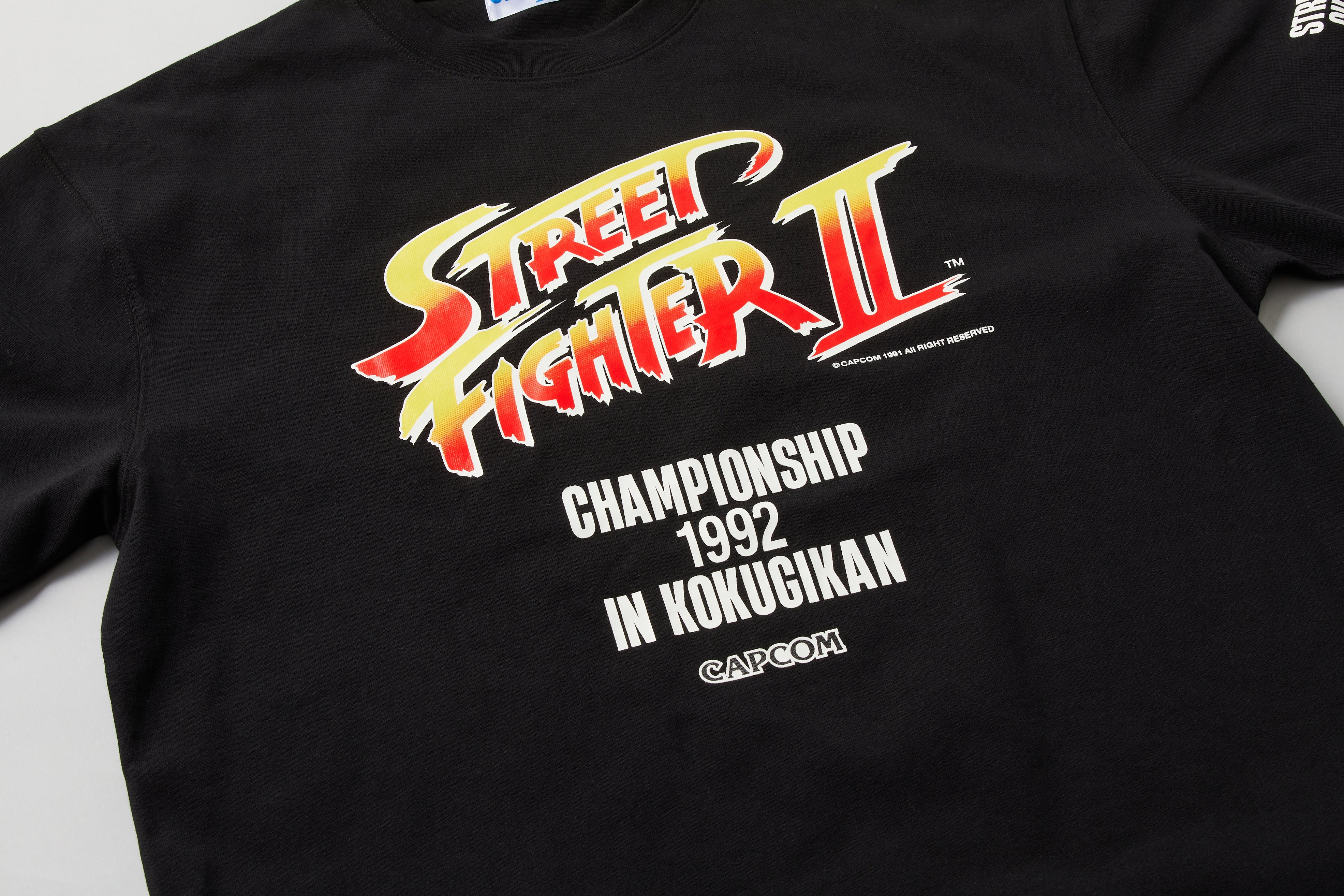 CAPCOMストリートファイター2 1992チャンピオンシップ 国技館Tシャツ ストリートファイター2 1992年 国技館 チャンピオンシップ大会 T