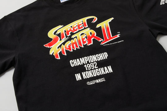 STREET FIGHTER II CHAMPIONSHIP 1992 TEE / BLACK