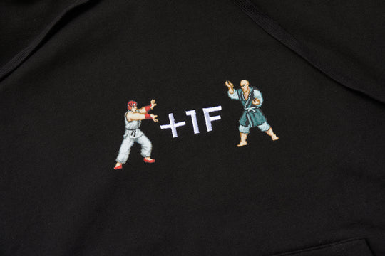 STREET FIGHTER +1F THE ORIGIN HOODIE / BLACK