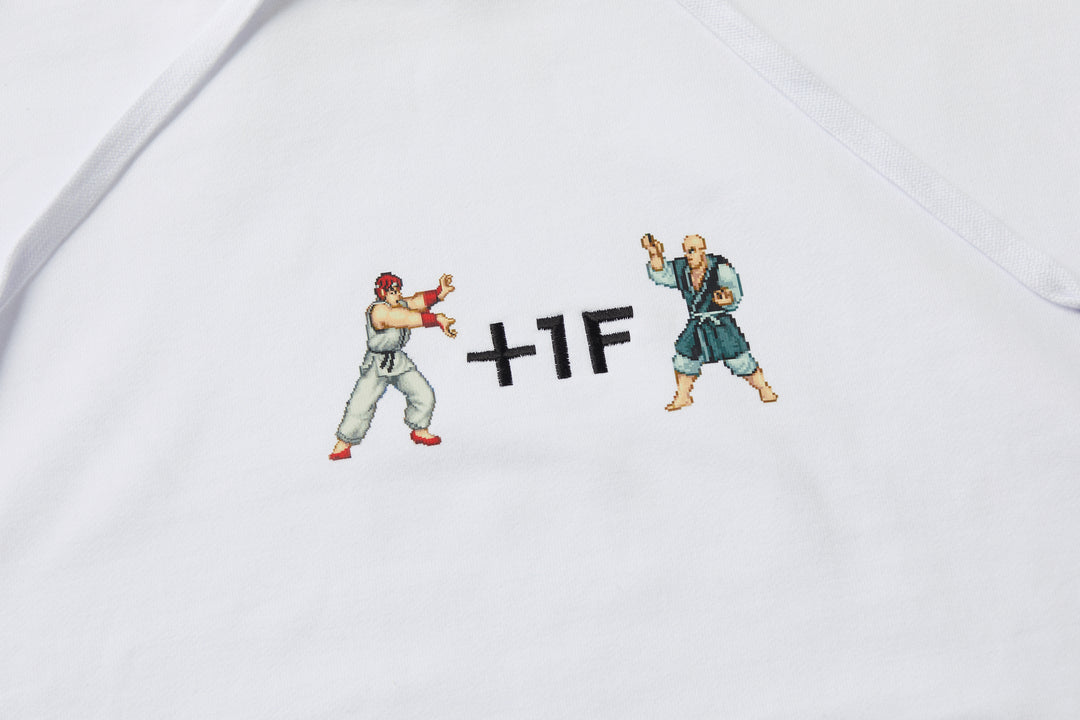 STREET FIGHTER +1F THE ORIGIN HOODIE / WHITE