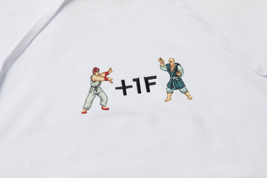 STREET FIGHTER +1F THE ORIGIN HOODIE / WHITE