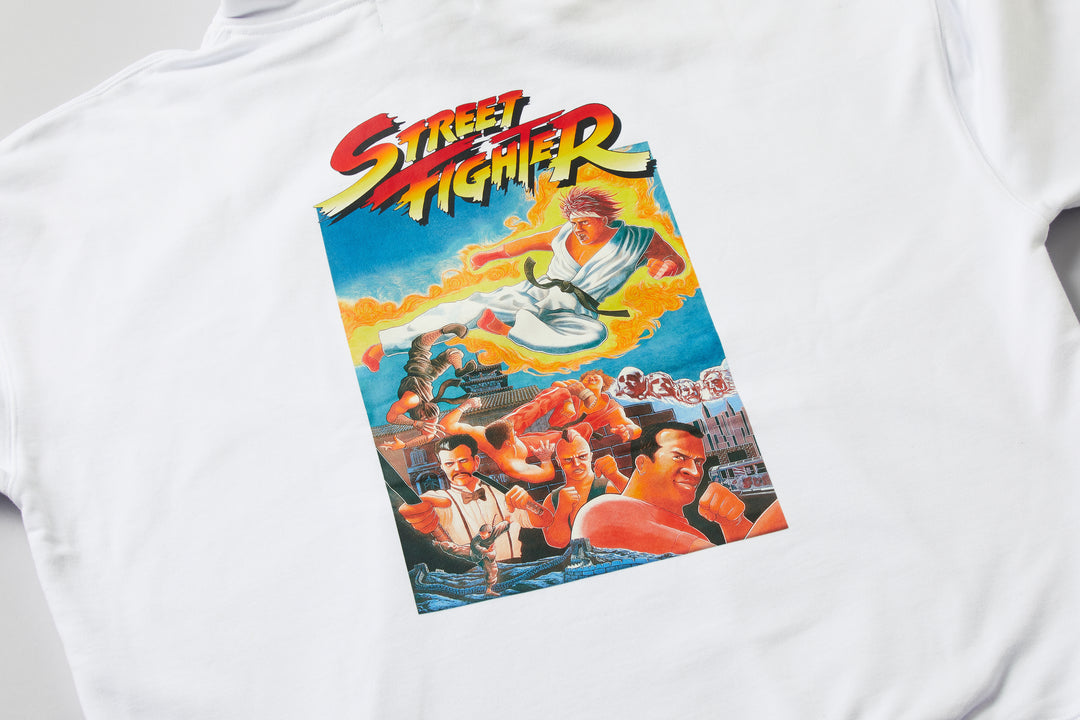 STREET FIGHTER +1F THE ORIGIN HOODIE / WHITE