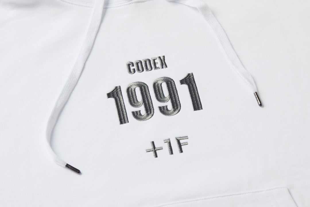 STREET FIGHTER II +1F CODEX 1991 HOODIE / WHITE