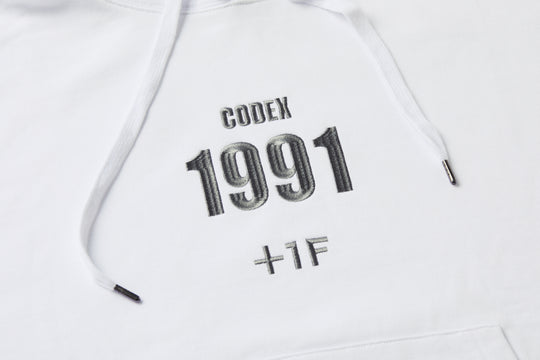 STREET FIGHTER II +1F CODEX 1991 HOODIE / WHITE