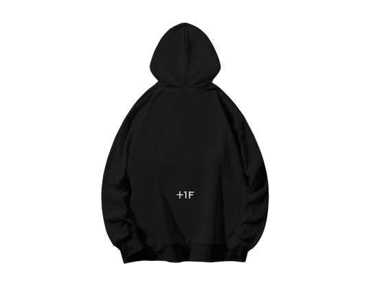 +1F ESSENTIAL HOODIE / BLACK