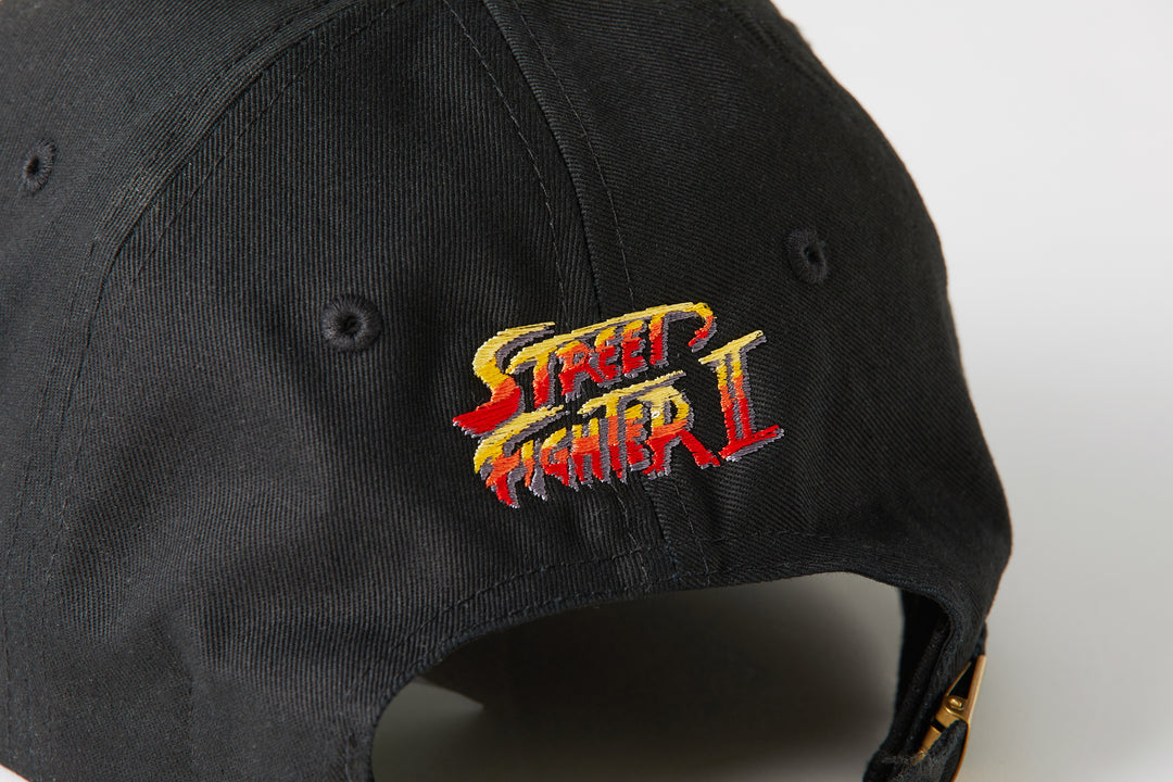 STREET FIGHTER II +1F LOGO CAP/ BLACK