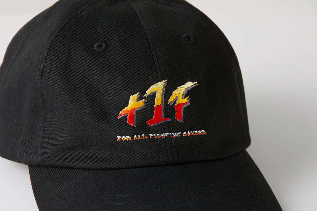 STREET FIGHTER II +1F LOGO CAP/ BLACK