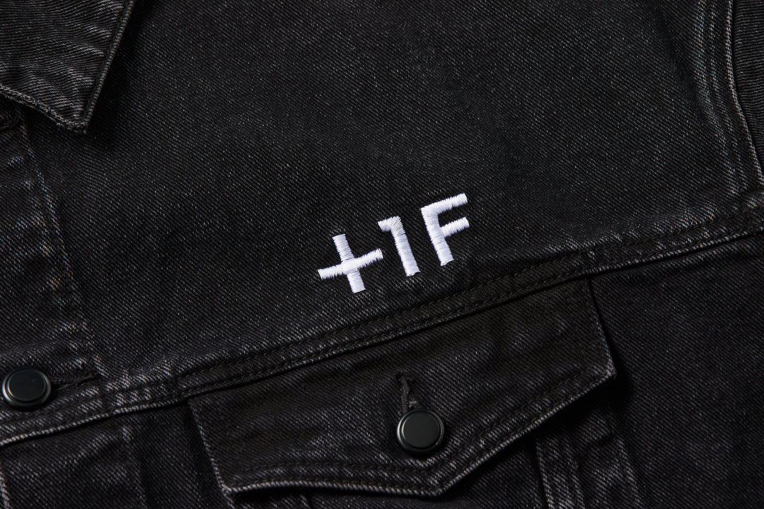 +1F AUTHENTIC DENIM JACKET / BLACK