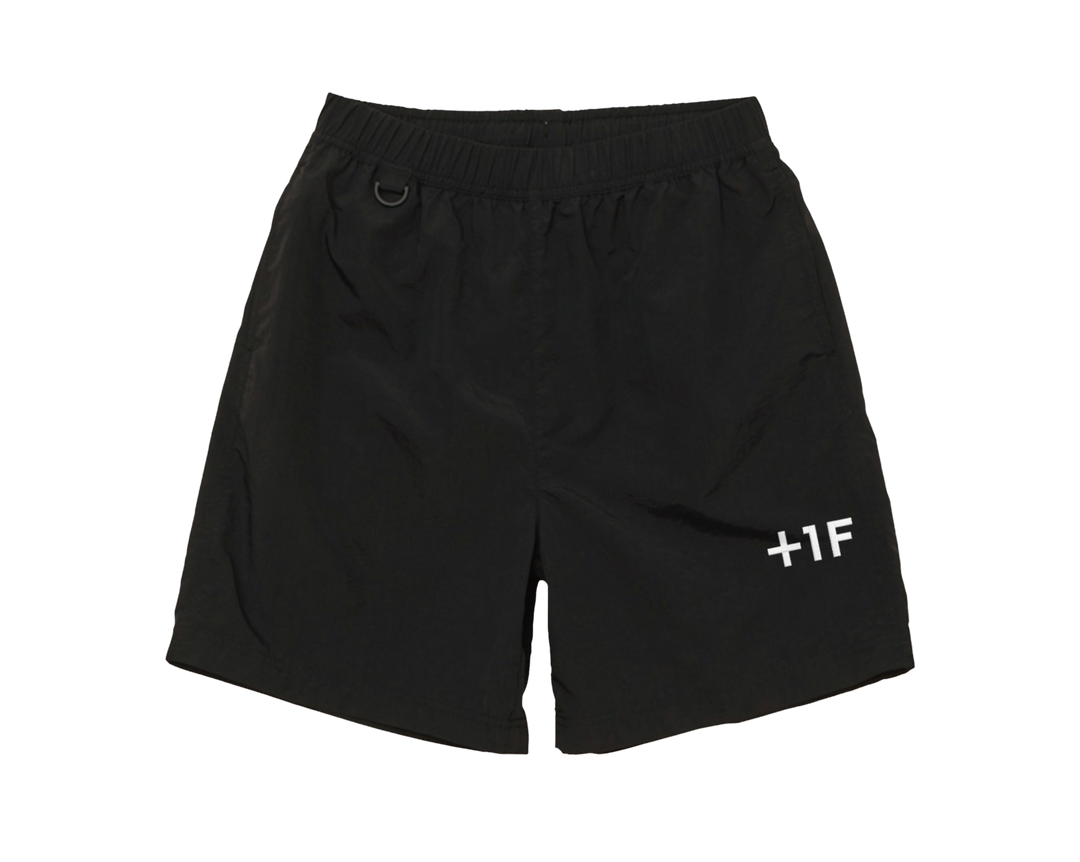 1F NYLON SHORT PANTS / BLACK | ナイロンショートパンツ