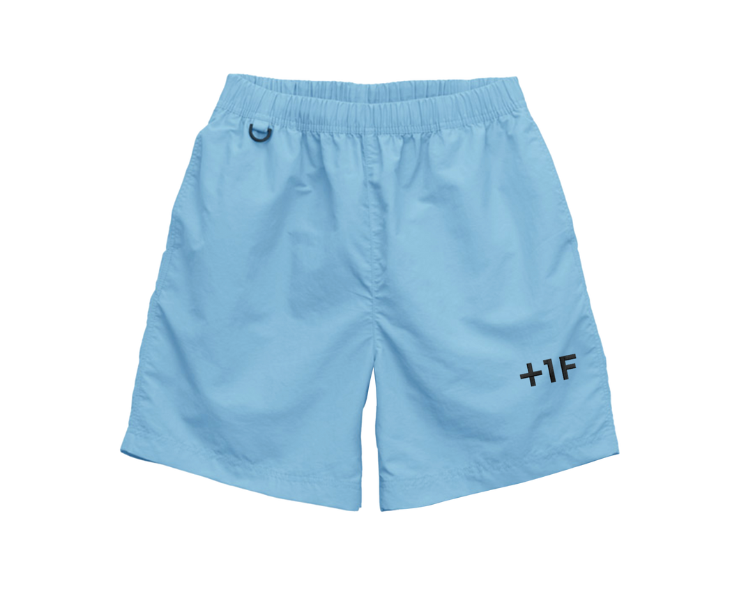 1F NYLON SHORT PANTS / SAX BLUE | ナイロンショートパンツ サックス 1F NYLON SHORT PANTS / SAX BLUE | ナイロンショートパンツ サックス