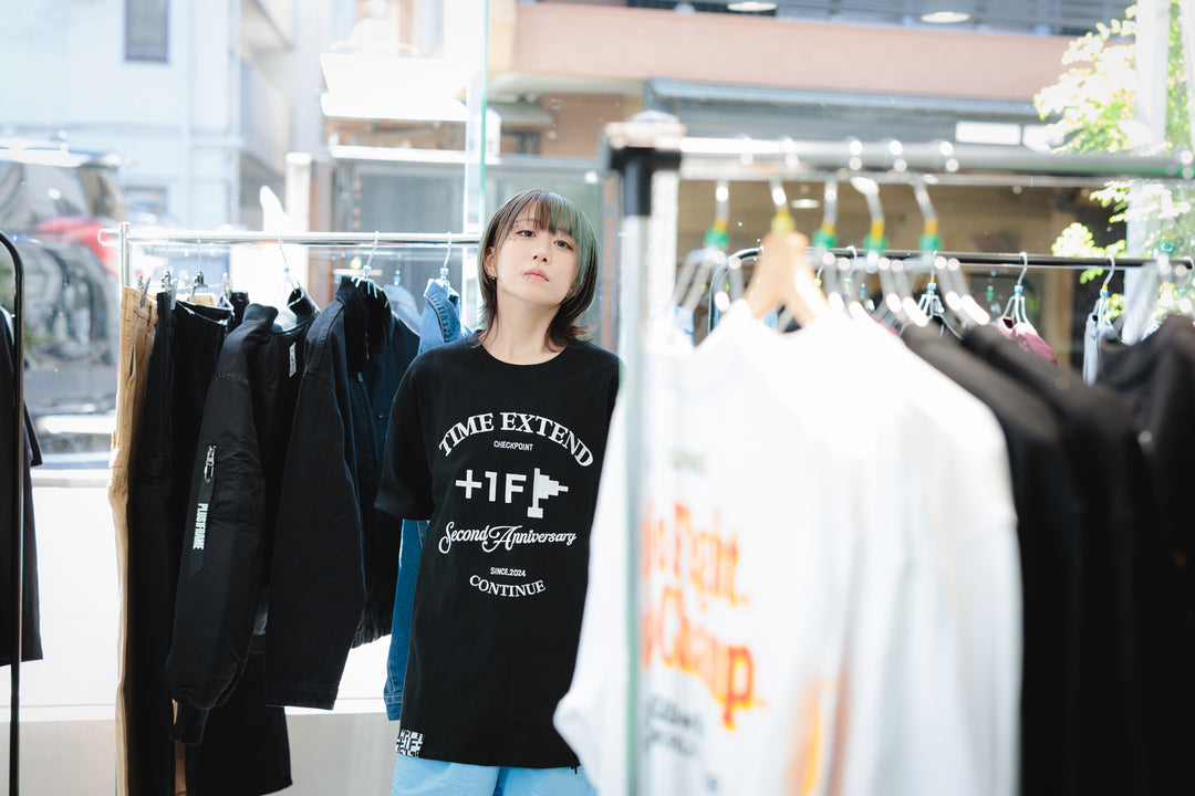 +1F 2nd ANNIVERSARY TEE / BLACK