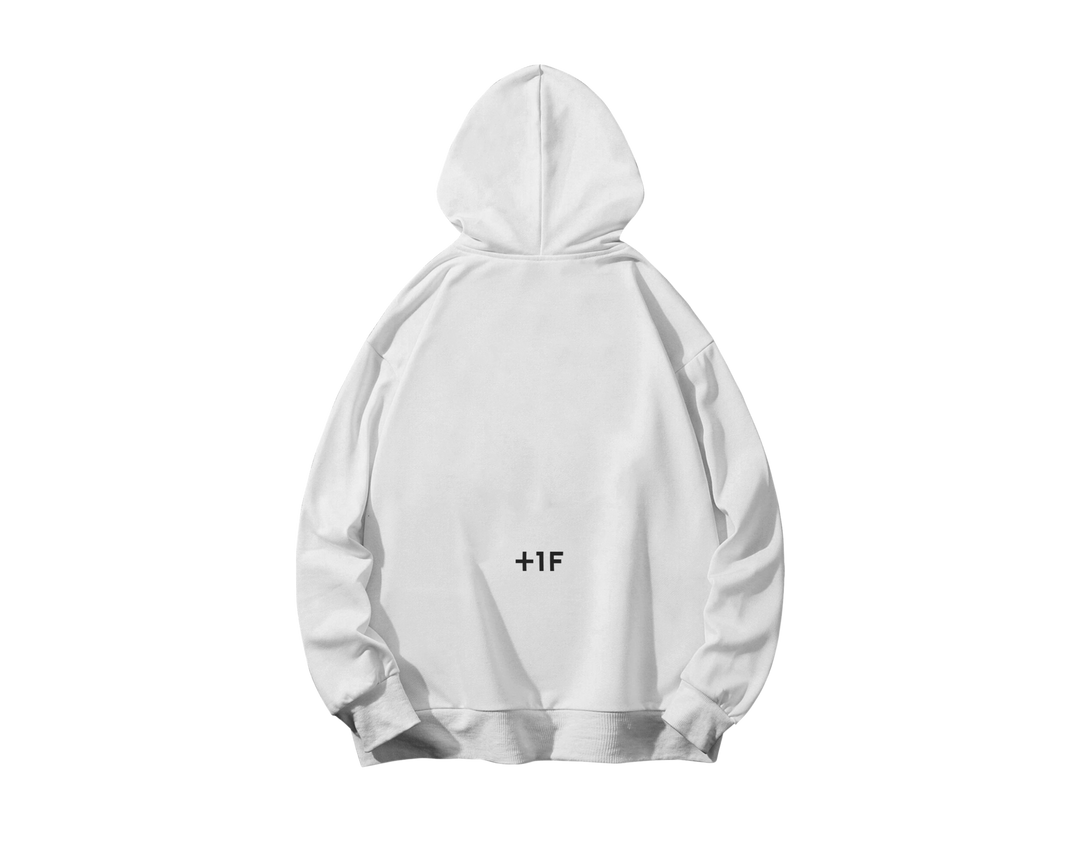 +1F ESSENTIAL HOODIE / WHITE