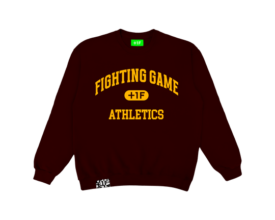 FIGHTING GAME ATHLETICS SWEAT CREW / BROWN