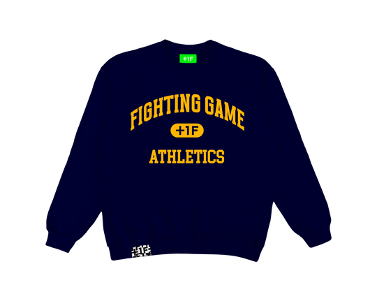 FIGHTING GAME ATHLETICS SWEAT CREW / NAVY