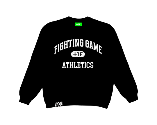 FIGHTING GAME ATHLETICS SWEAT CREW / BLACK