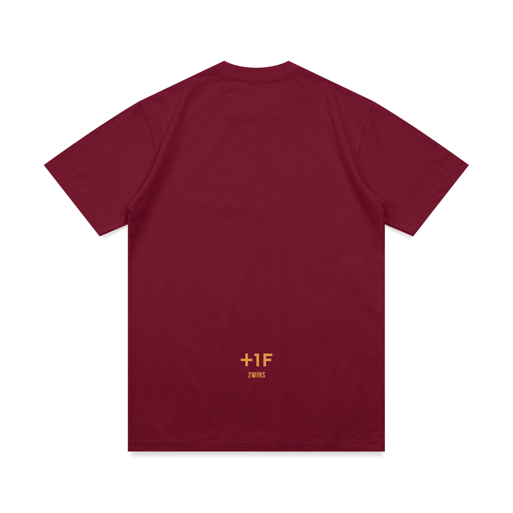 +1F 2nd ANNIVERSARY TEE / BURGUNDY
