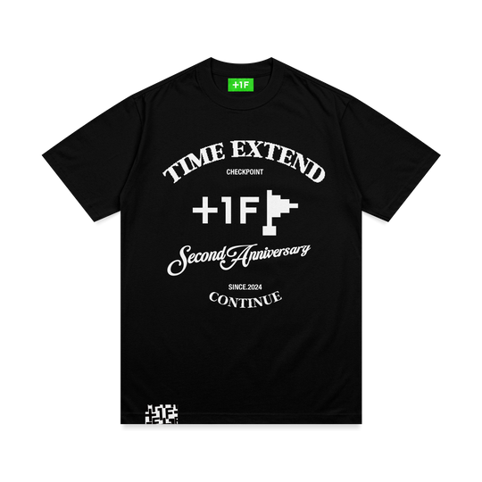 +1F 2nd ANNIVERSARY TEE / BLACK