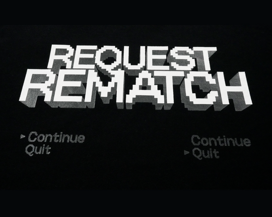 REQUEST REMATCH TEE / BLACK