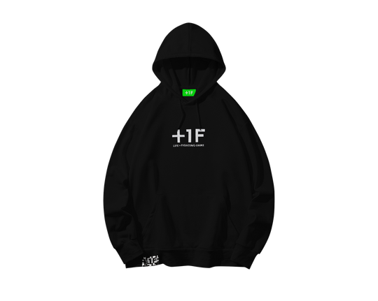 +1F ESSENTIAL HOODIE / BLACK