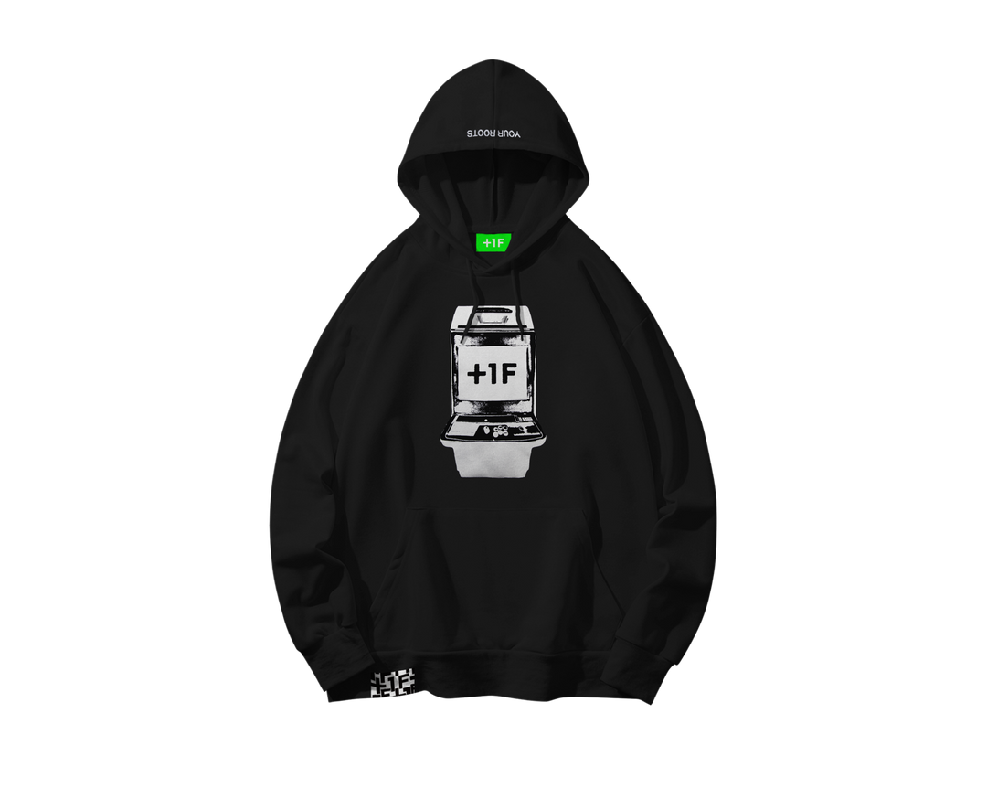1F YOUR ROOTS HOODIE | フーディ パーカー 黒 | 格闘ゲーマーのための 1F YOUR ROOTS HOODIE | フーディ パーカー 黒 | 格闘ゲーマーのための