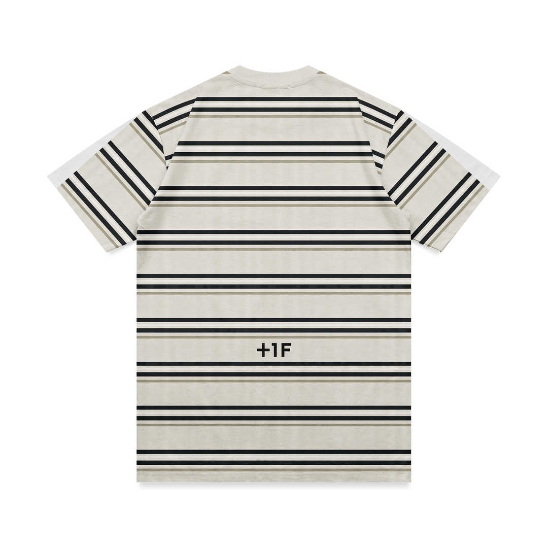+1F HORIZONTAL STRIPED TEE / OFF WHITE