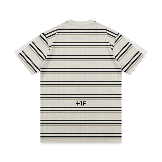 +1F HORIZONTAL STRIPED TEE / OFF WHITE