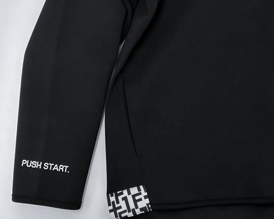 +1F TECH FLEECE ZIP HOODIE / BLACK