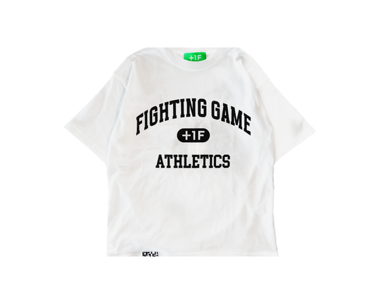 FIGHTING GAME COLLEGE TEE / WHITE