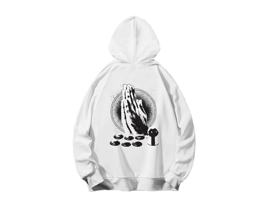 PRAY YOUR CHOICE HOODIE / WHITE