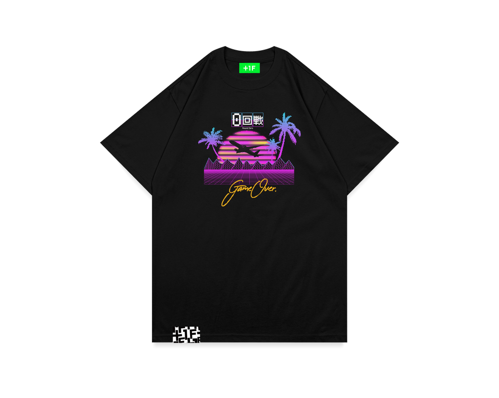1F ROUND ZERO TEE | Tシャツ 黒 | 格闘ゲーマーのための