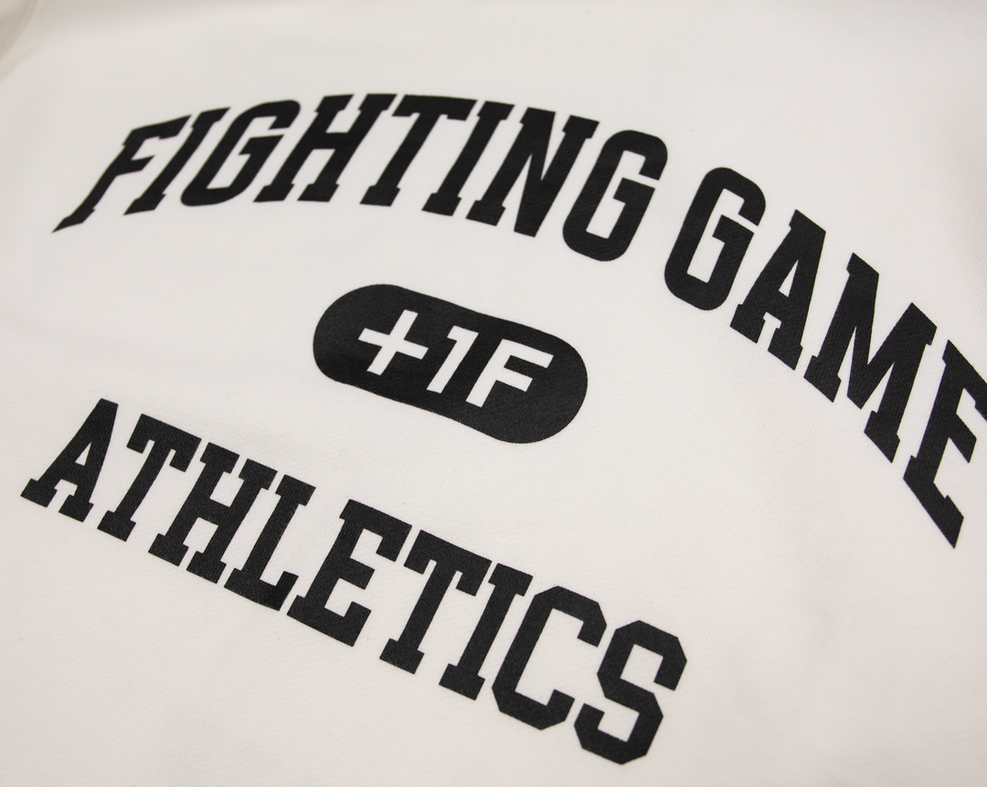 FIGHTING GAME ATHLETICS SWEAT CREW / WHITE