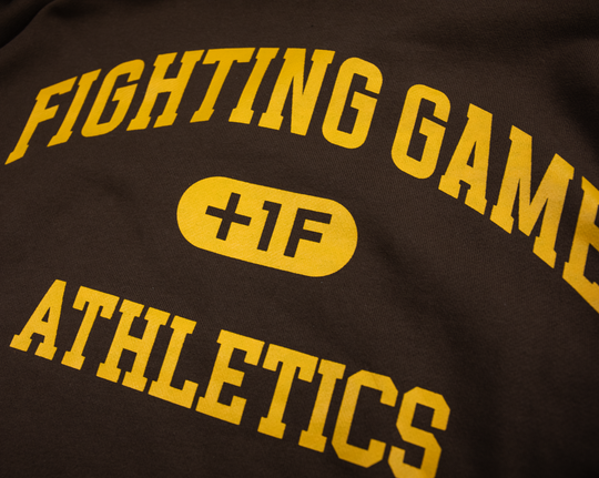 FIGHTING GAME ATHLETICS SWEAT CREW / BROWN