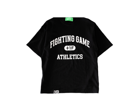 FIGHTING GAME COLLEGE TEE / BLACK