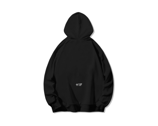 BUTTON LOGO HOODIE / BLACK