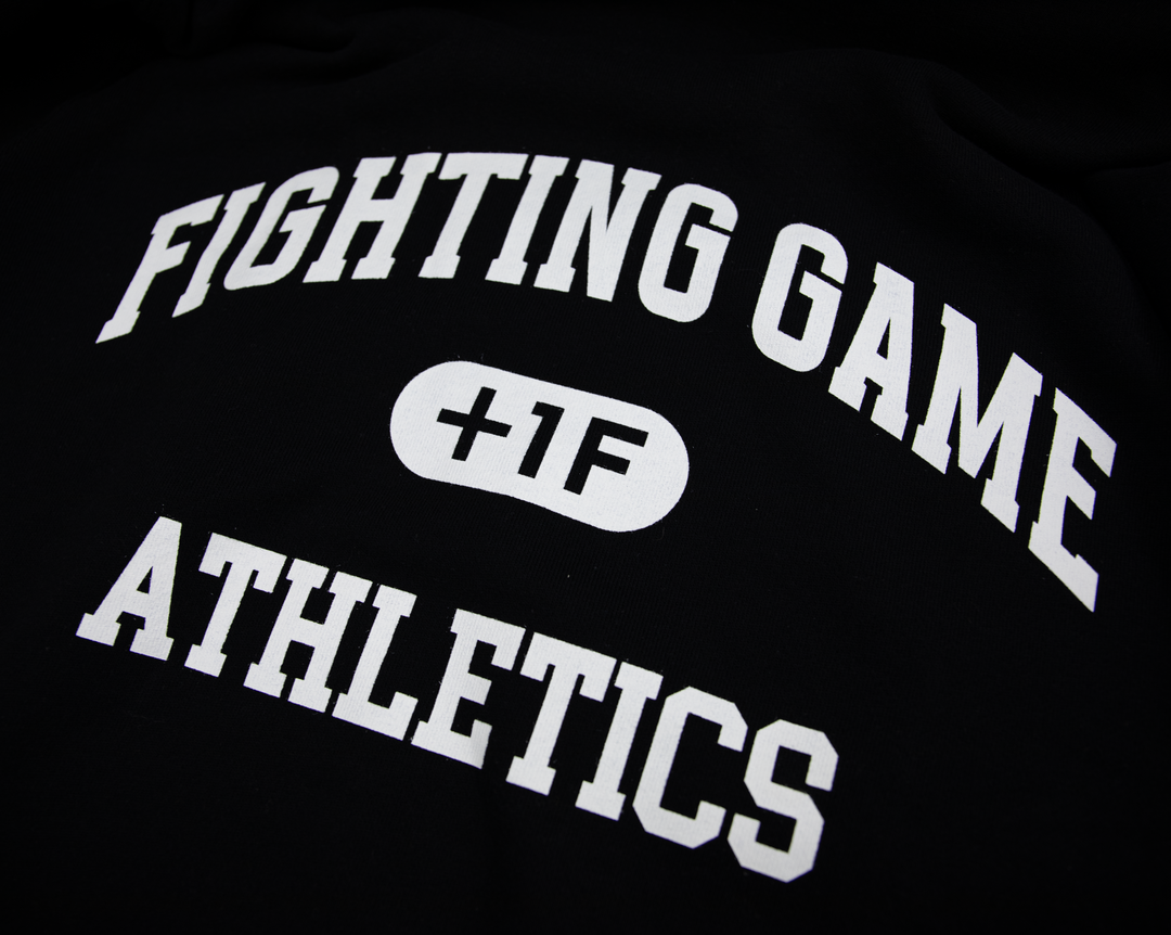 FIGHTING GAME ATHLETICS SWEAT CREW / BLACK