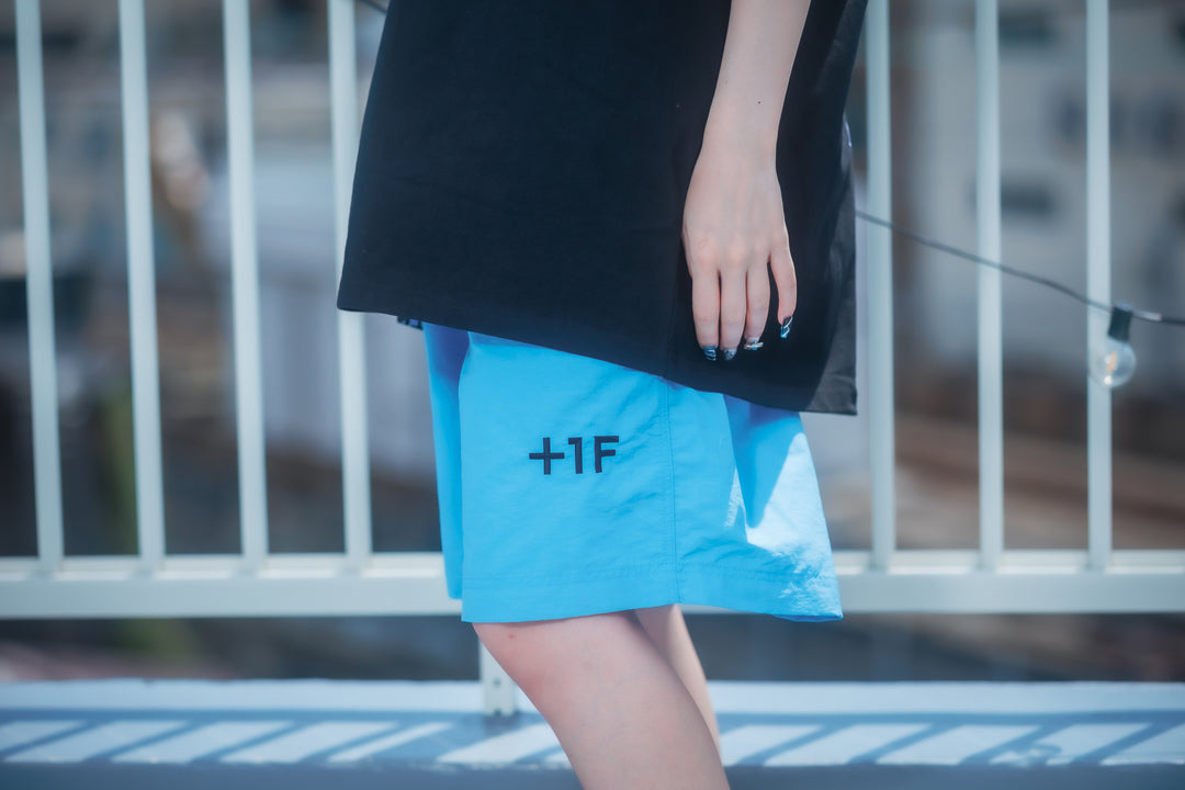 +1F NYLON SHORT PANTS / SAX BLUE