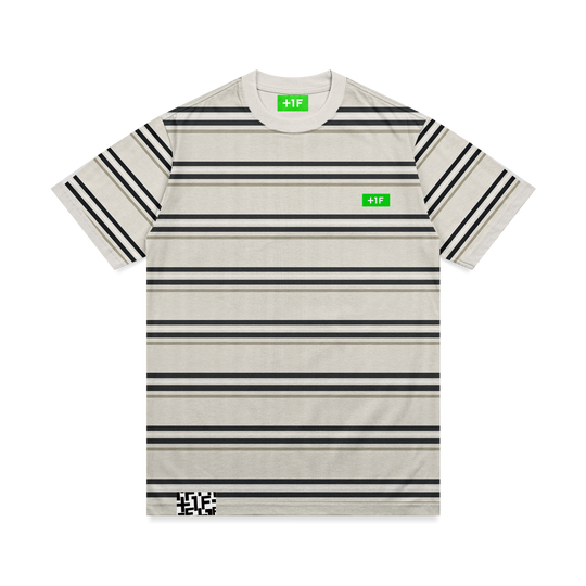 +1F HORIZONTAL STRIPED TEE / OFF WHITE