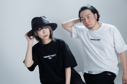 +1F NEVER NERF. TEE / BLACK・WHITE
