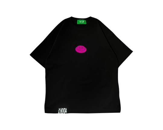 BUTTON LOGO TEE / BLACK