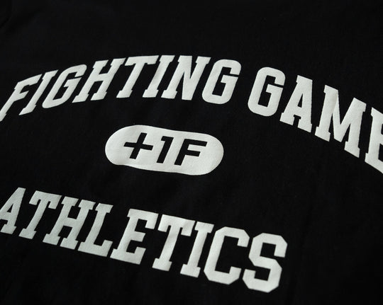 FIGHTING GAME COLLEGE TEE / BLACK