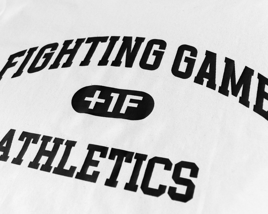 FIGHTING GAME COLLEGE TEE / WHITE