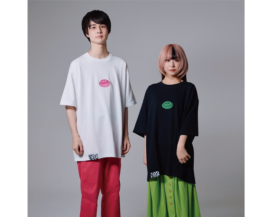 BUTTON LOGO TEE / (2P Color)BLACK