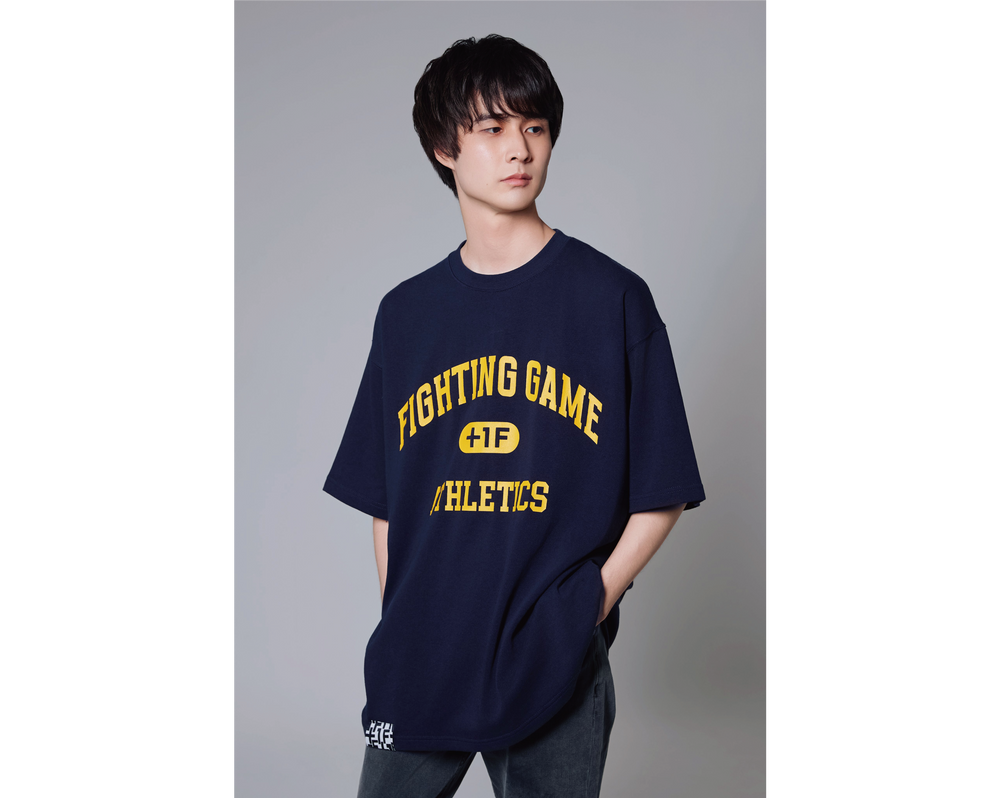 FIGHTING GAME COLLEGE TEE / NAVY