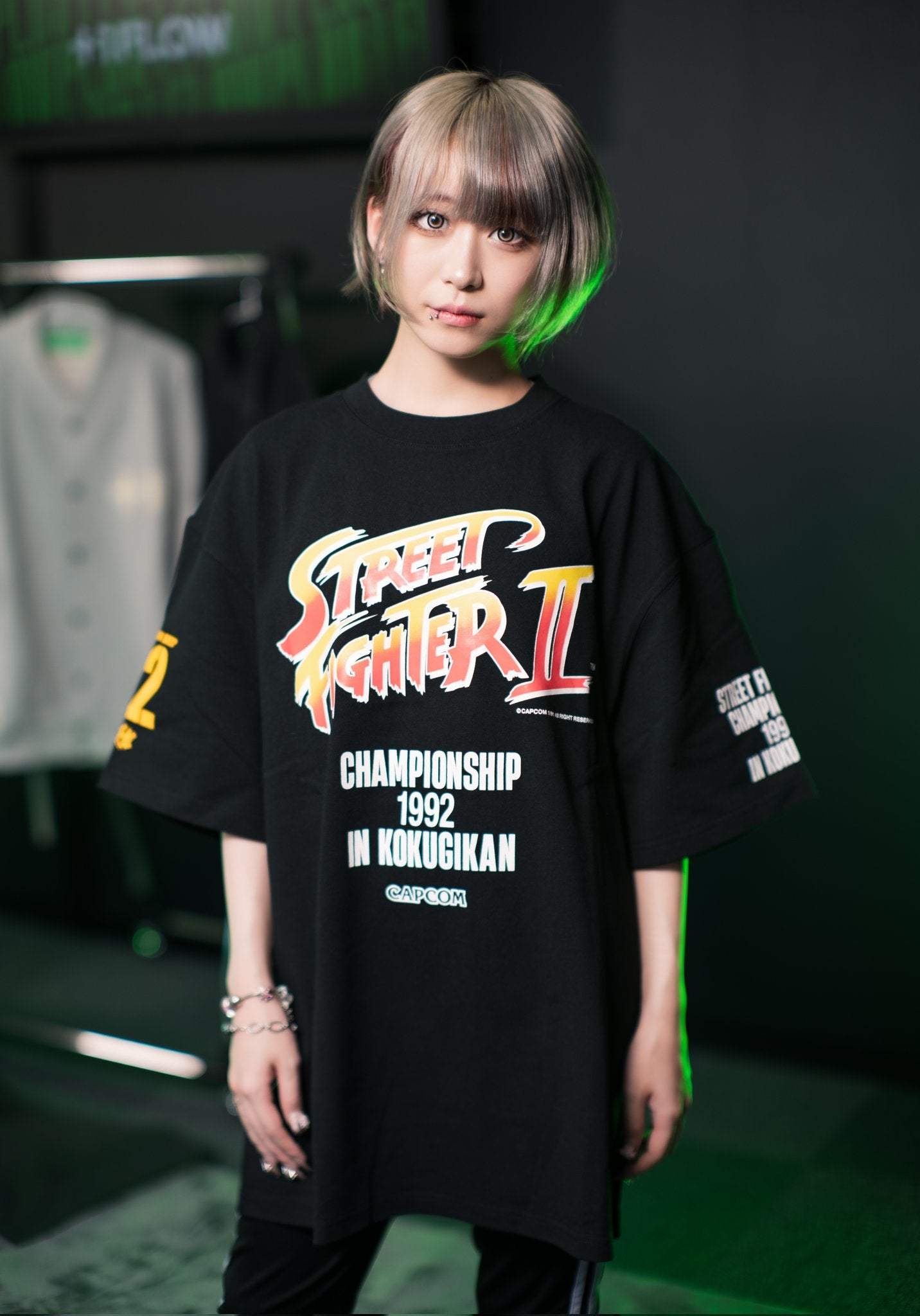 CAPCOMストリートファイター2 1992チャンピオンシップ 国技館Tシャツ ストリートファイター2 1992年 国技館 チャンピオンシップ大会 T