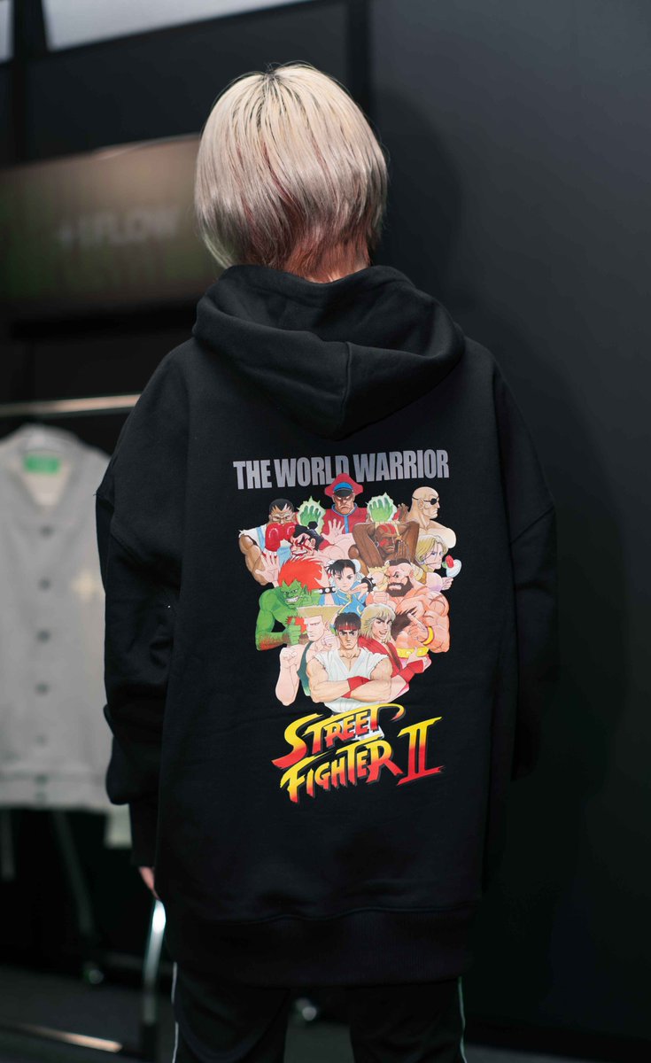 SF II × WDS Logo Hoodie CAPCOM CHARCOAL SF II × WDS Logo Hoodie CAPCOM CHARCOAL