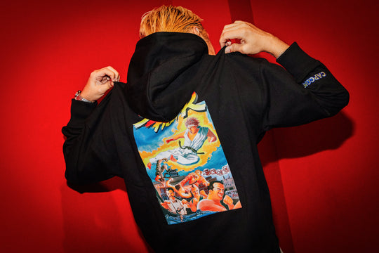 STREET FIGHTER +1F THE ORIGIN HOODIE / BLACK