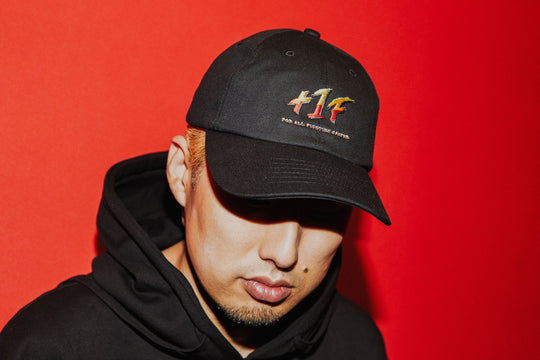 STREET FIGHTER II +1F LOGO CAP/ BLACK